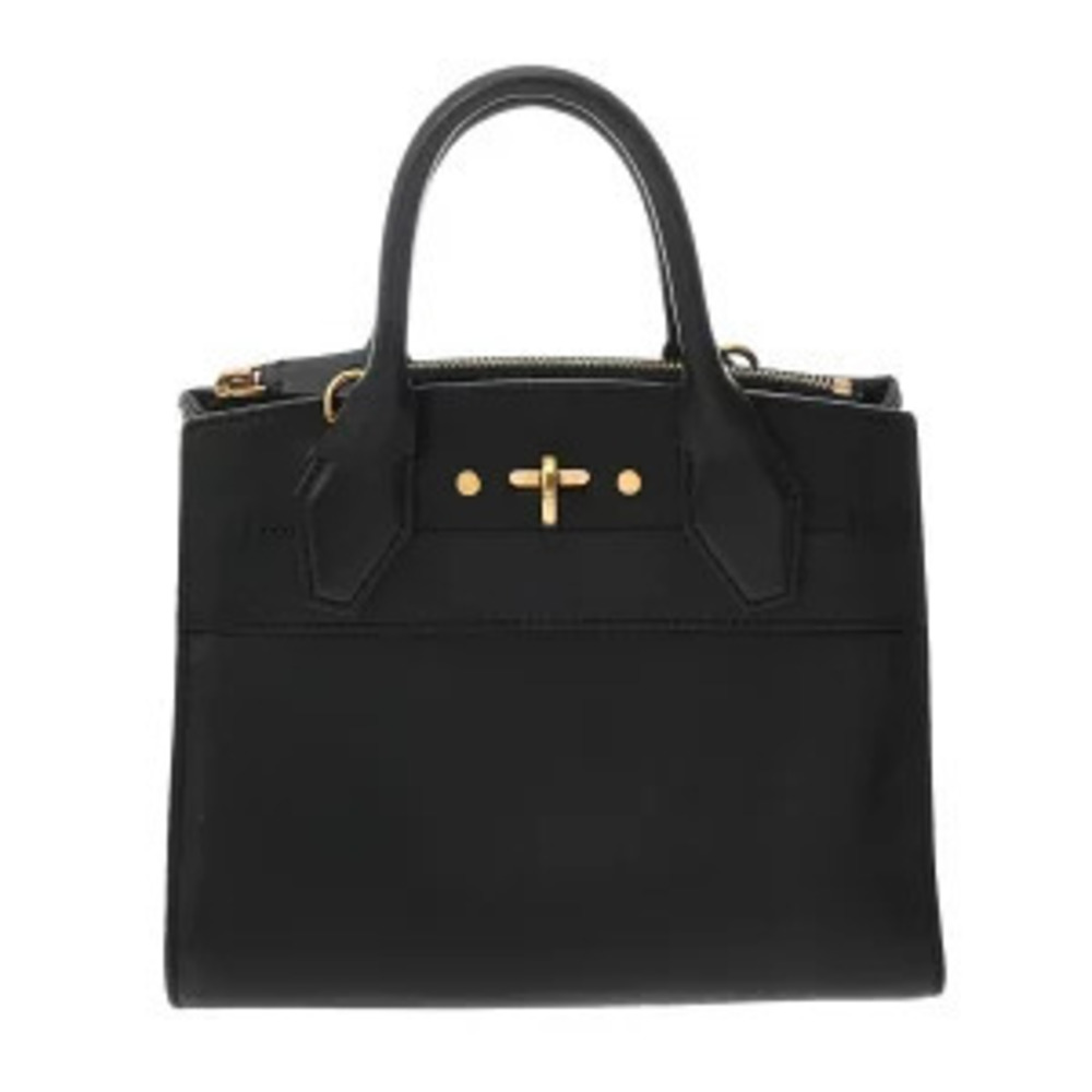 Louis Vuitton City Steamer Noir Black Calf Leather Handbag